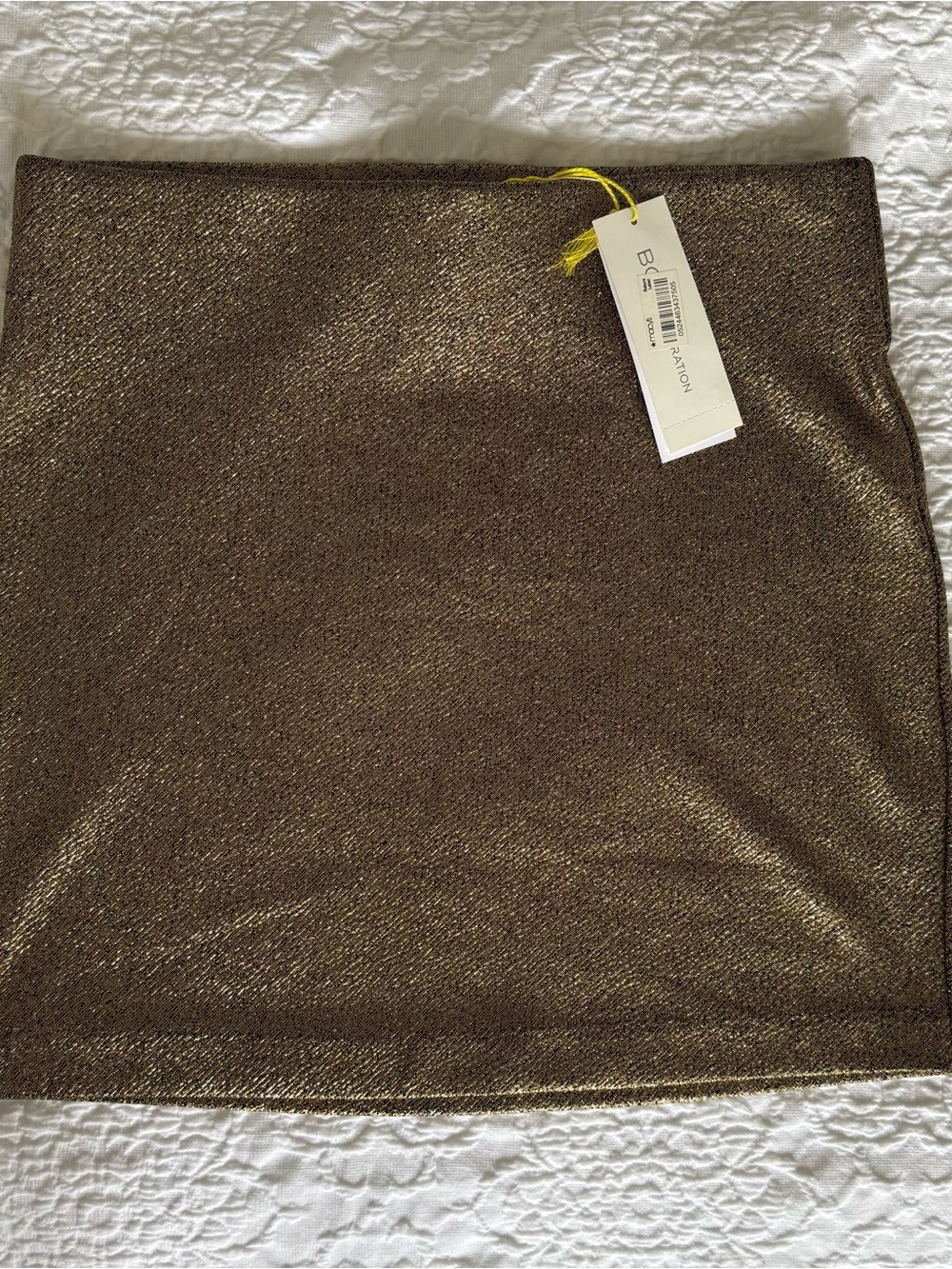 BCBGeneration Gold Combo Metallic Mini Skirt Size S NWT Holiday